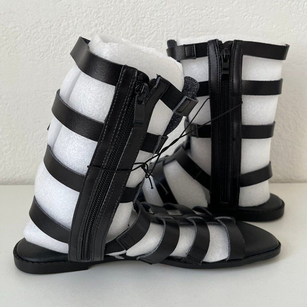 New Torrid Black Cage Laceup Gladiator Sandal - Size 8WW - Picture 6 of 9